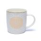Preview: Teetasse mit Sieb „Blume des Lebens“ aus Bone China Porzellan