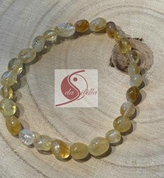 Preview: Citrin Armband – 8-10mm Nuggets, elastisch (20cm) – Lebensfreude