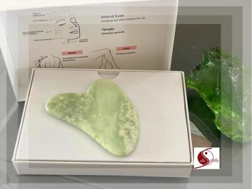 Gua sha Körper-Gesicht Massagestein, JADE