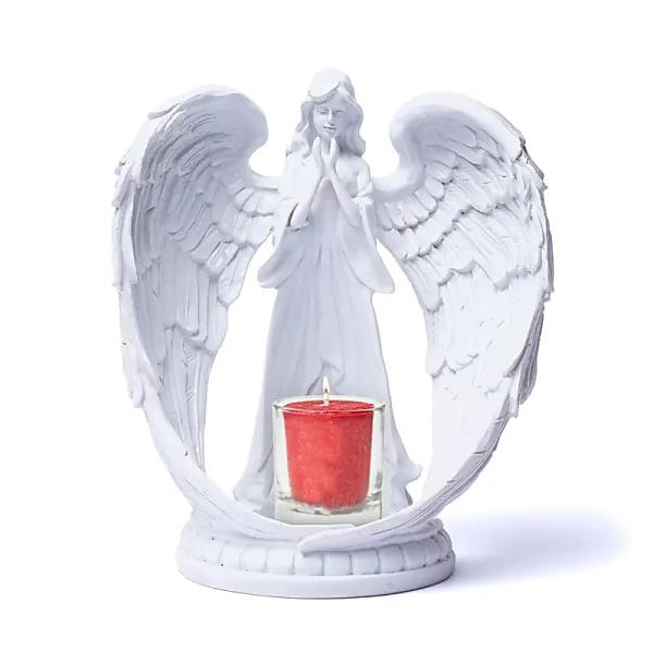 Engel Teelichthalter – Für Geborgenheit und Schutz (21,5 cm)