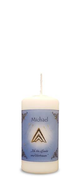 Engelalm Energiekerze klein „Michael“ – Schutz, Vertrauen (10 x 5 cm)