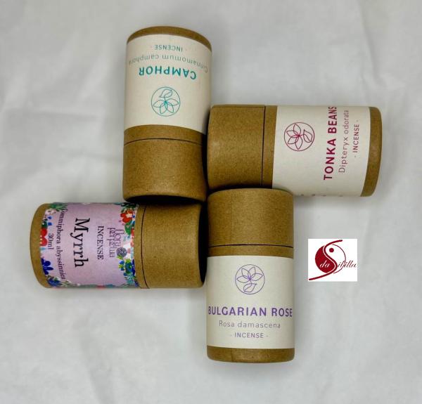 Rauhnachts Paket 3 - 4tlg Räucher SET –Kampfer – Myrrh - Rose – Tonka Bohne -